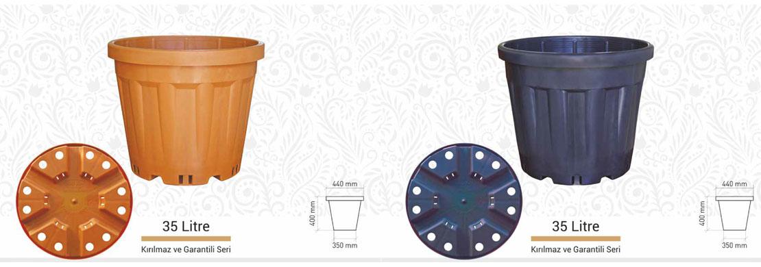 35 Litre Polietilen HDPE Saksı