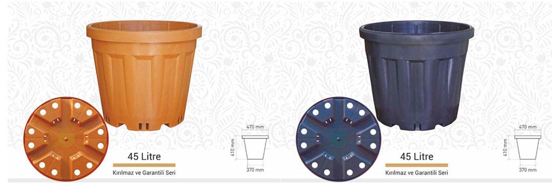 45 Litre Polietilen HDPE Saksı