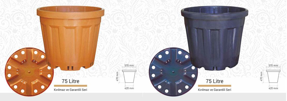 70 Litre Polietilen HDPE Saksı