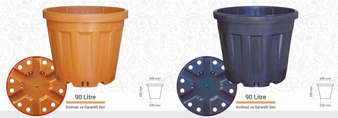 90 Litre Polietilen HDPE Saksı